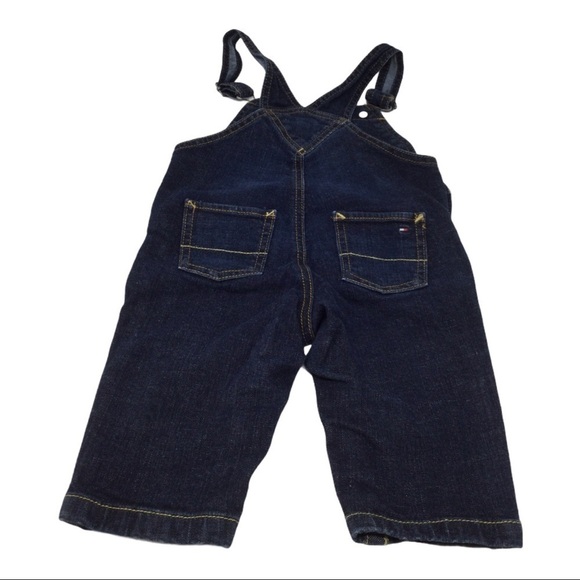 #018 Tommy Hilfiger baby big flag bib overalls - Picture 6 of 13